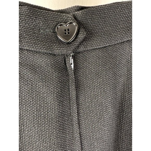 Moschino Cheap & Chic Womens 100% Wool Zip Back Pencil Skirt Black Size 10 - Picture 4 of 8